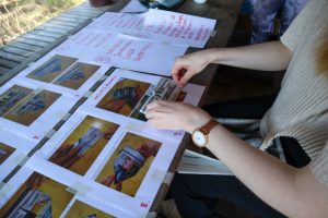 Polku-pajalla toteutettiin ohjeistus istutuspottien tekoa varten.