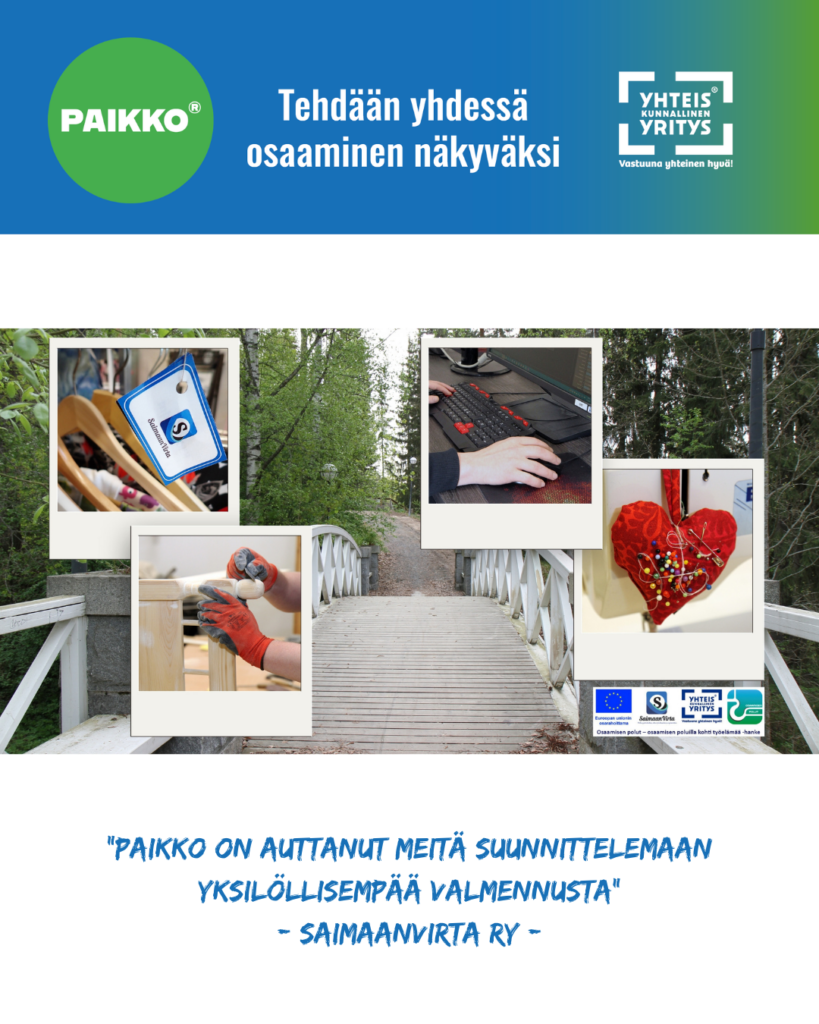 Paikko auttaa suunnittelemaan yksilöllisempää valmennusta.